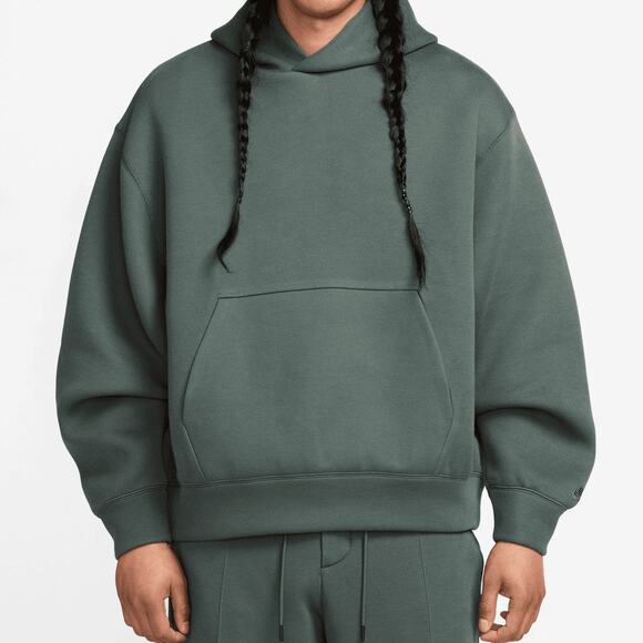 NWT Nike Tech Reimagined Fleece Vintage Green Hoodie Mens Size S (FZ0744-338) - Picture 1 of 10
